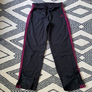 Adidas Women Wind Pants Black Pink Size Small
